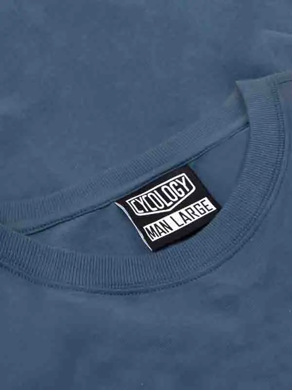 Bike Maths Men's T-shirt Denim Blue - Image 4