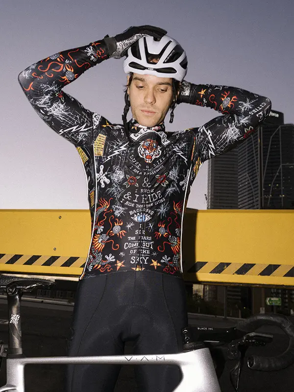 City of Angels Men's Winter Long Sleeve Jersey Black - Image 3