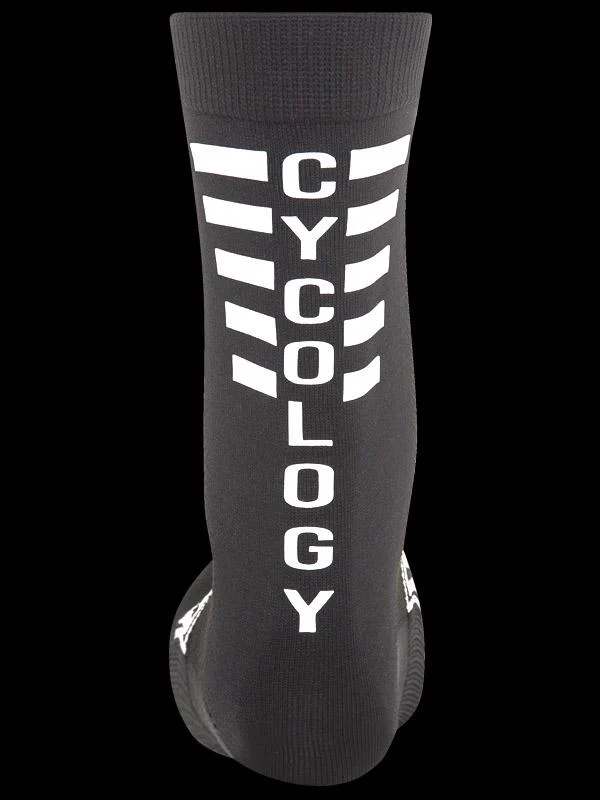 Cycology Reflective Logo Cycling Socks Black - Image 3