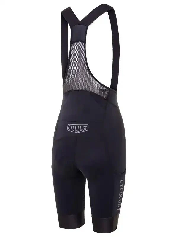Women's Cargo Bib Shorts Black - Image 2