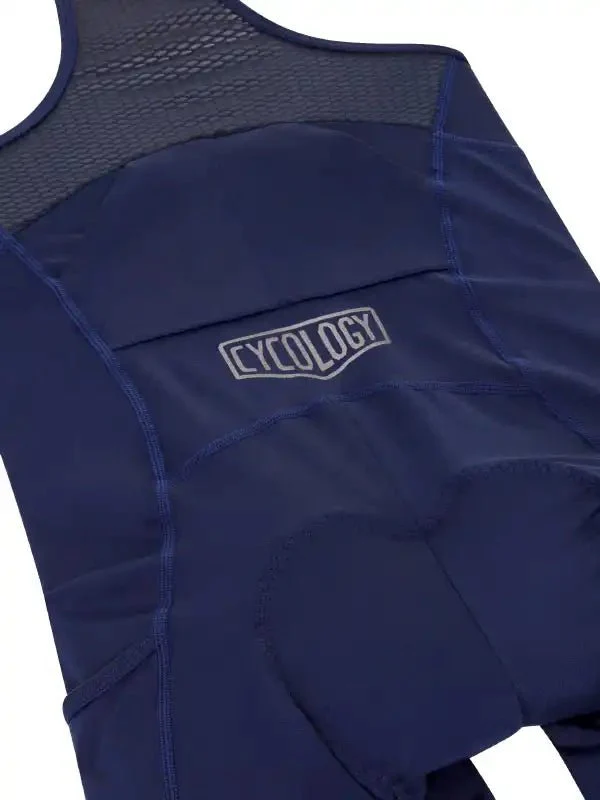 Women's Cargo Bib Shorts Navy - Image 5