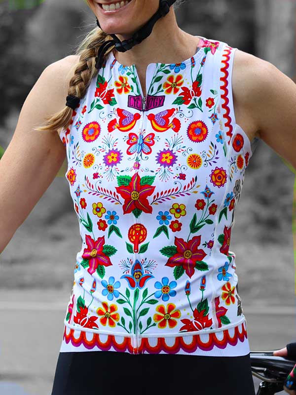 Frida Women's Sleeveless Jersey White - Image 5