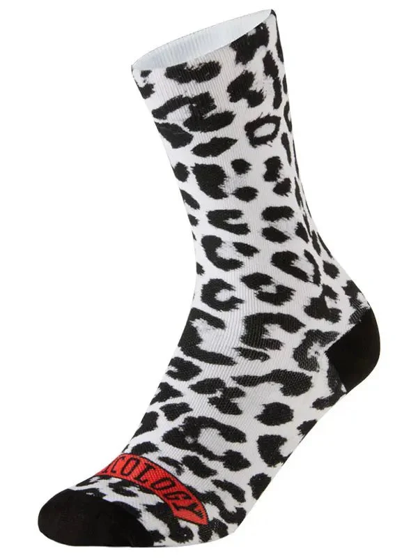 Kitty Cycling Socks White