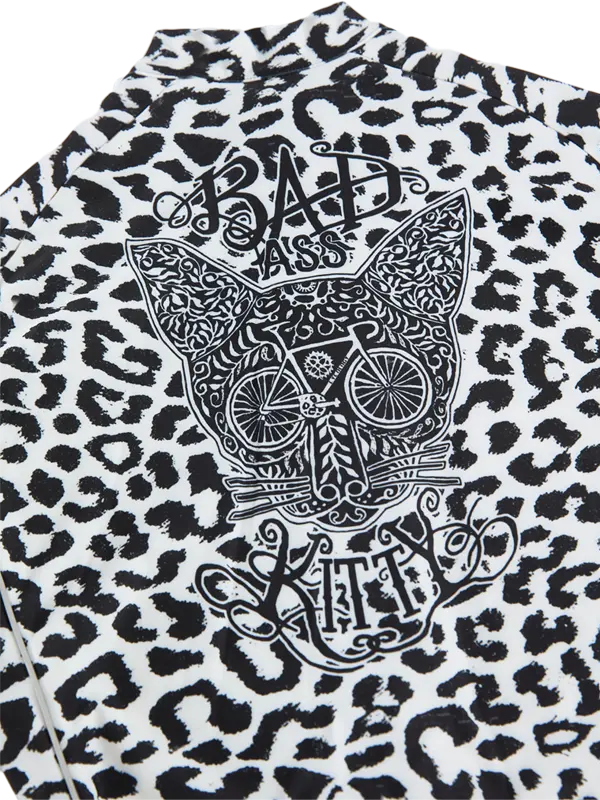 Kitty Women's Winter Long Sleeve Jersey White - Image 4