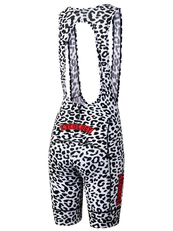 Women's Kitty Quick Pee Bib Shorts White - Image 2