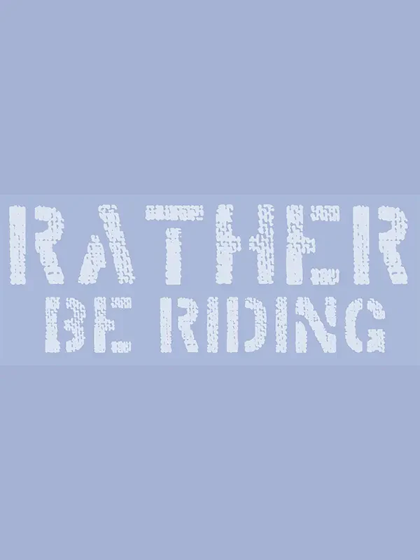 Rather Be Riding Men's T-shirt Light Blue - Image 3