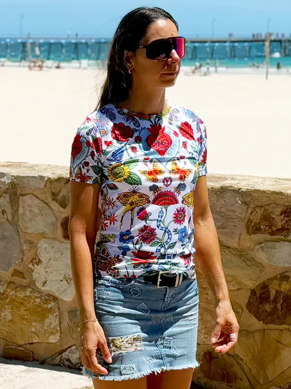 River Road Women's Technical T-Shirt White - Image 3