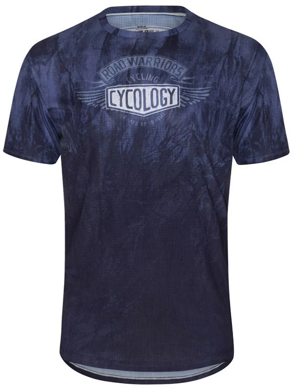 Road Warriors Men's Technical T-Shirt Navy - Image 2