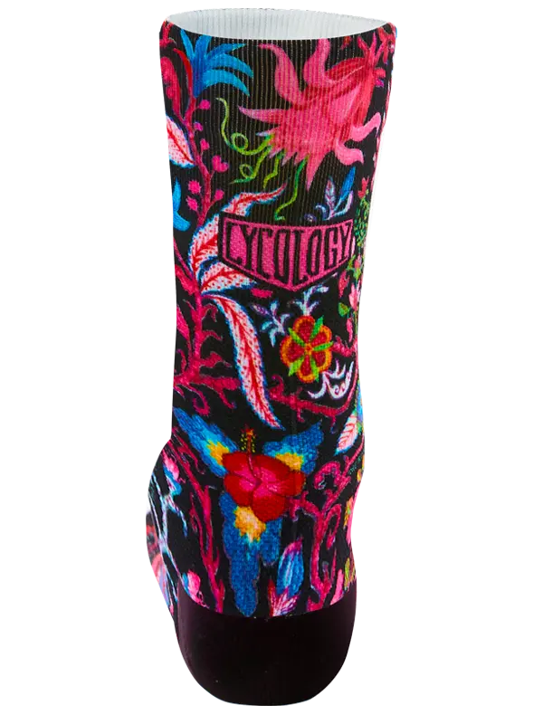 Secret Garden Cycling Socks Black - Image 2