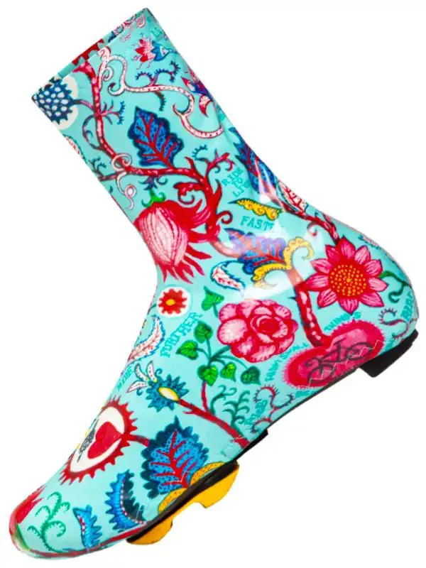 Secret Garden Shoe Covers Aqua