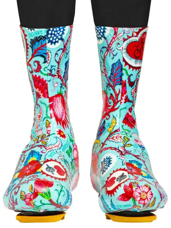 Secret Garden Shoe Covers Aqua - Image 5