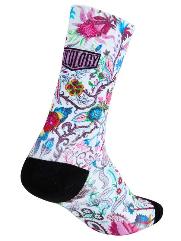 Secret Garden Cycling Socks White - Image 4