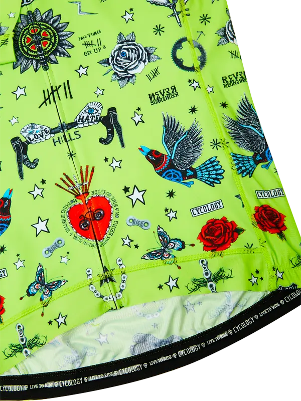 Tattoo Men's Classic Jersey Lime - Image 6